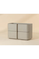 Hospitality furniture - Leather-Look 2-Drawer Nightstand - www.oroatrade.com