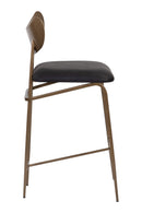 Antique Brass Back Counter Stool | Splendido Gibbons | Oroa.com