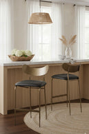 Antique Brass Back Counter Stool | Splendido Gibbons | Oroa.com