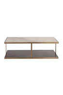 Beige Marble Rectangular Coffee Table | Splendido Kamali | Oroa.com