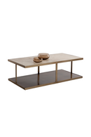Beige Marble Rectangular Coffee Table | Splendido Kamali | Oroa.com