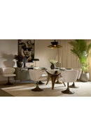 White Marble Round Dining Table | Splendido Bijon | Oroa.com