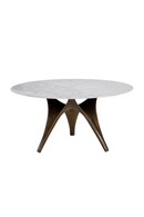 White Marble Round Dining Table | Splendido Bijon | Oroa.com