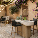 Gray Weave Indoor/Outdoor Counter Stool | Splendido Capri