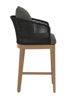 Gray Weave Indoor/Outdoor Counter Stool | Splendido Capri | Oroa.com