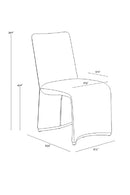 Contract furniture - Fabric Upholstered Modern Dining Chairs (2) - www.oroatrade.com