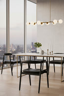 Black Acacia Wood Dining Armchair | Splendido Jeremy | Oroa.com