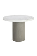 Round Marble-Look Indoor/Outdoor Dining Table | Splendido Nicolette | Oroa.com