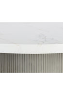 Round Marble-Look Indoor/Outdoor Dining Table | Splendido Nicolette | Oroa.com