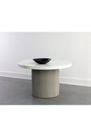 Round Marble-Look Indoor/Outdoor Dining Table | Splendido Nicolette | Oroa.com