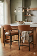 Brown Leather Counter Stool | Splendido Brylea | Oroa.com