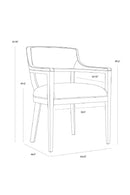 Oak Framed Leather Dining Chair | Splendido Brylea | Oroa.com