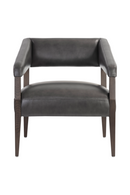 Brown Oak Leather Lounge Chair | Splendido Carlyle | Oroa.com