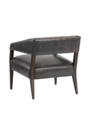 Brown Oak Leather Lounge Chair | Splendido Carlyle | Oroa.com