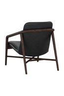 Black Leather Oak Lounge Chair | Splendido Cinelli | Oroa.com