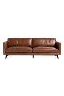 Oak‑Leg Leather Sofa | Splendido Rogers | Oroa.com