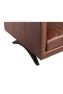Oak‑Leg Leather Sofa | Splendido Rogers | Oroa.com