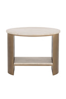 Oval Travertine Side Table | Splendido Roshni | Oroa.com