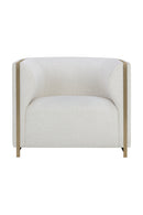 Gold Inlay Curved Lounge Chair | Splendido Larron | Oroa.com