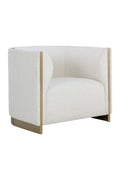 Gold Inlay Curved Lounge Chair | Splendido Larron | Oroa.com