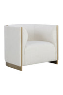 Gold Inlay Curved Lounge Chair | Splendido Larron | Oroa.com