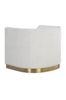 Gold Inlay Curved Lounge Chair | Splendido Larron | Oroa.com