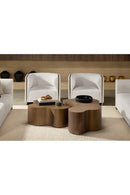 Gold Inlay Curved Lounge Chair | Splendido Larron | Oroa.com