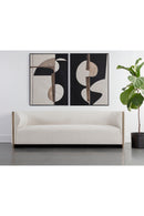 Gold Inlay Curved Sofa | Splendido Larron | Oroa.com