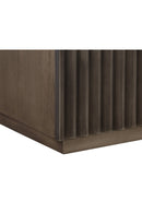 Taupe Fluted Wooden 2-Drawer Nightstand | Splendido Carlin | Oroa.com