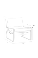 Scooped Leather Lounge Chair | Splendido Zancor | Oroa.com