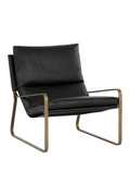 Scooped Leather Lounge Chair | Splendido Zancor | Oroa.com