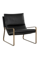 Scooped Leather Lounge Chair | Splendido Zancor | Oroa.com