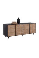 Sueded Tan Leather Sideboard | Splendido Omari | Oroa.com