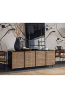 Sueded Tan Leather Sideboard | Splendido Omari | Oroa.com