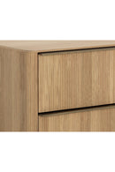 Reeded Oak 2-Drawer Nightstand | Splendido Kalla | Oroa.com