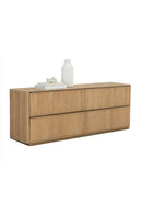 Reeded Oak 4-Drawer Dresser | Splendido Kalla | Oroa.com