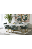 Teal Cutout-Back Dining Chair | Splendido Greco | Oroa.com
