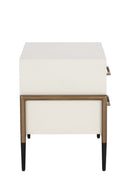 Acacia Veneer 2-Drawer Nightstand | Splendido Weldrick | Oroa.com