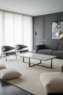 Rectangular White Marble Coffee Table | Splendido Cowell | Oroa.com