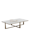 Rectangular White Marble Coffee Table | Splendido Cowell | Oroa.com