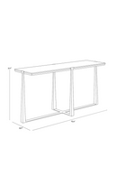 White Marble Console Table | Splendido Cowell | Oroa.com