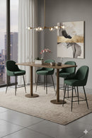 Antique Brass Rectangular Bar Table | Splendido Corina