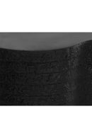 Black Ridged Indoor/Outdoor End Table | Splendido Mojave | Oroa.com