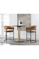 Brown Cantilevered Counter Stool | Splendido Marris | Oroa.com