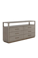 6-Drawer Oak Veneer Dresser | Splendido Danette | Oroa.com