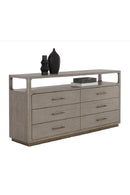 6-Drawer Oak Veneer Dresser | Splendido Danette | Oroa.com