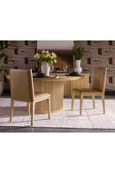 Rustic Oak Base Dining Chairs (2) | Splendido Kalla | Oroa.com