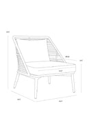 Woven Back Indoor/Outdoor Lounge Chair | Splendido Andria | Oroa.com