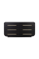 Black Oak 6-Drawer Dresser | Splendido Tarrant | Oroa.com