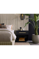 Modern Oak Curved Nightstand | Splendido Tarrant | Oroa.com